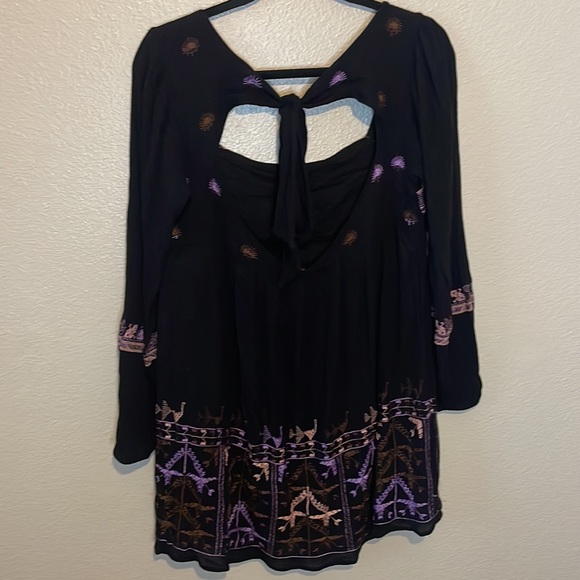 Free People Rhiannon Peasant Embroidered Long Sleeve Dress - Picture 8 of 12